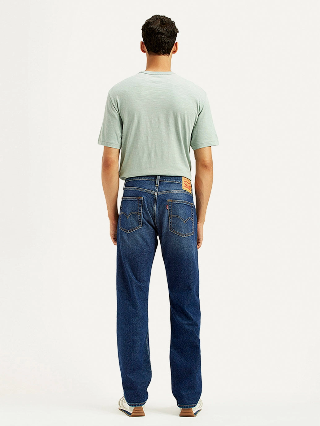 Fashion Routine Men's 513 Light Indigo Slim Straight Fit Mid Rise Jeans