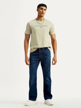 Smart Tailoring Men's 527 Indigo Slim Bootcut Fit Mid Rise Jeans