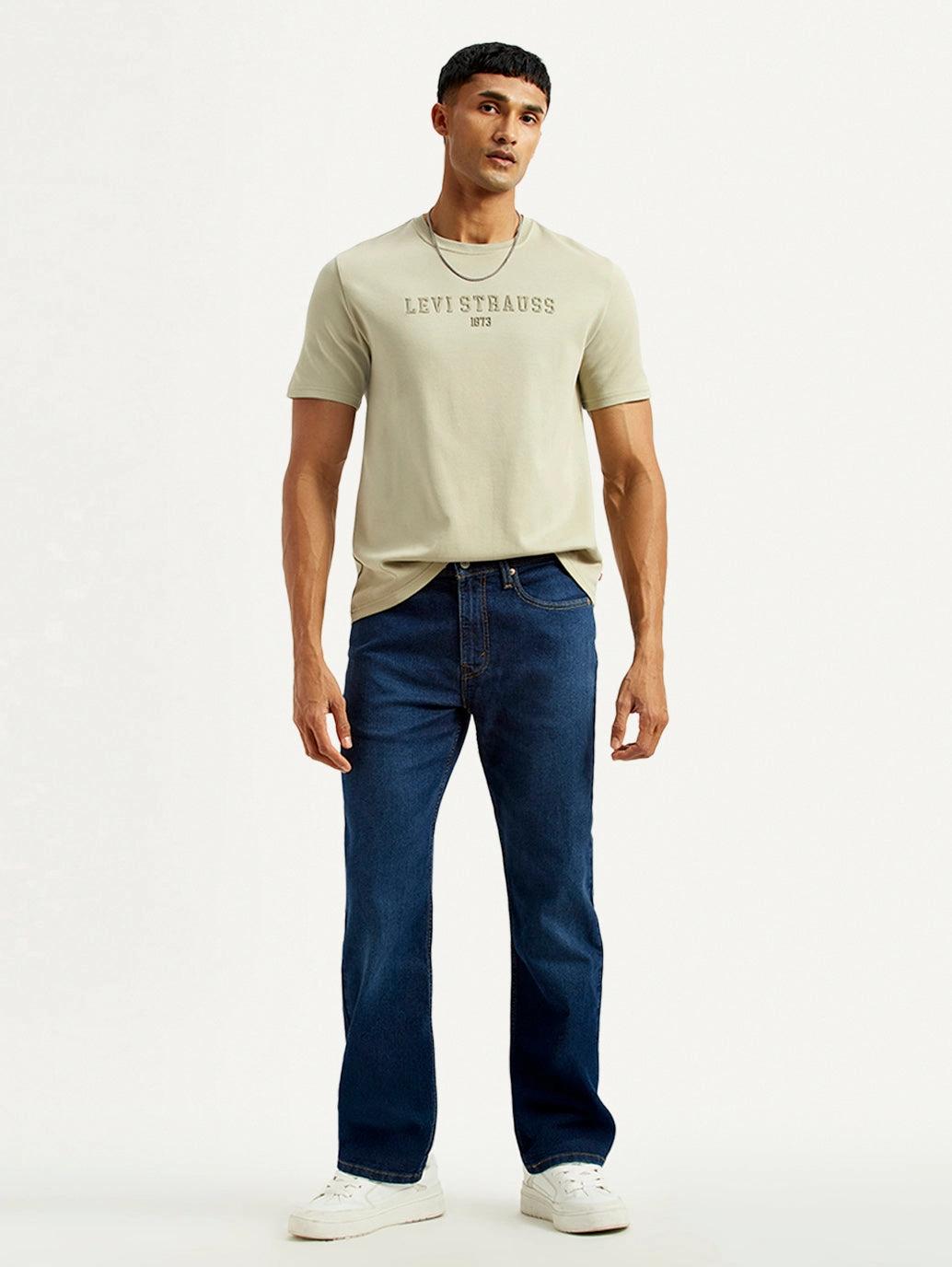 Smart Tailoring Men's 527 Indigo Slim Bootcut Fit Mid Rise Jeans