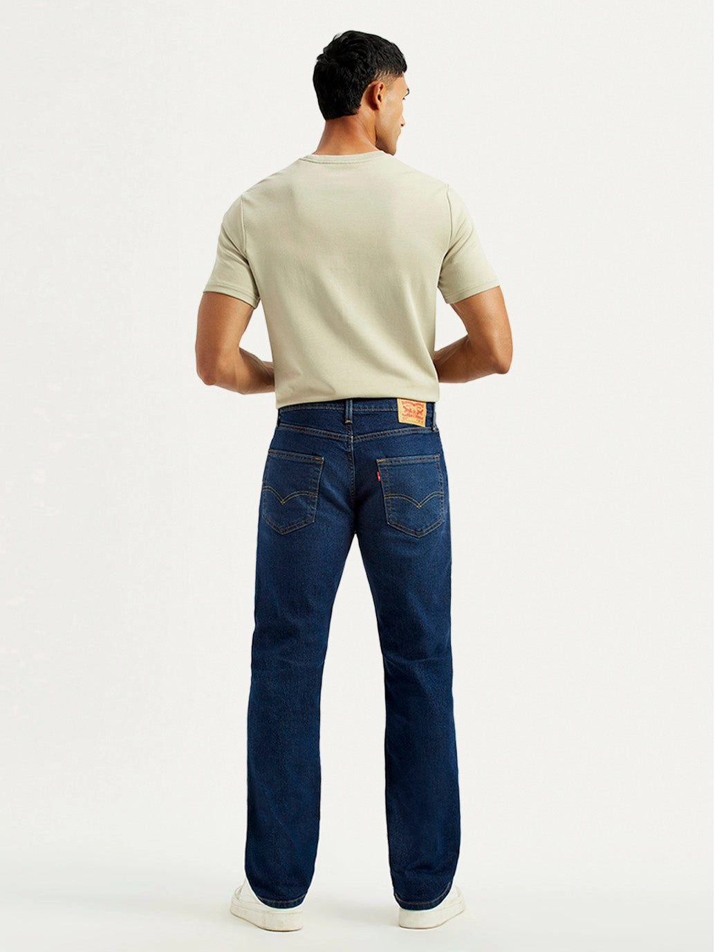 Simple Layers Smart Fit Men's 527 Indigo Slim Bootcut Fit Mid Rise Jeans