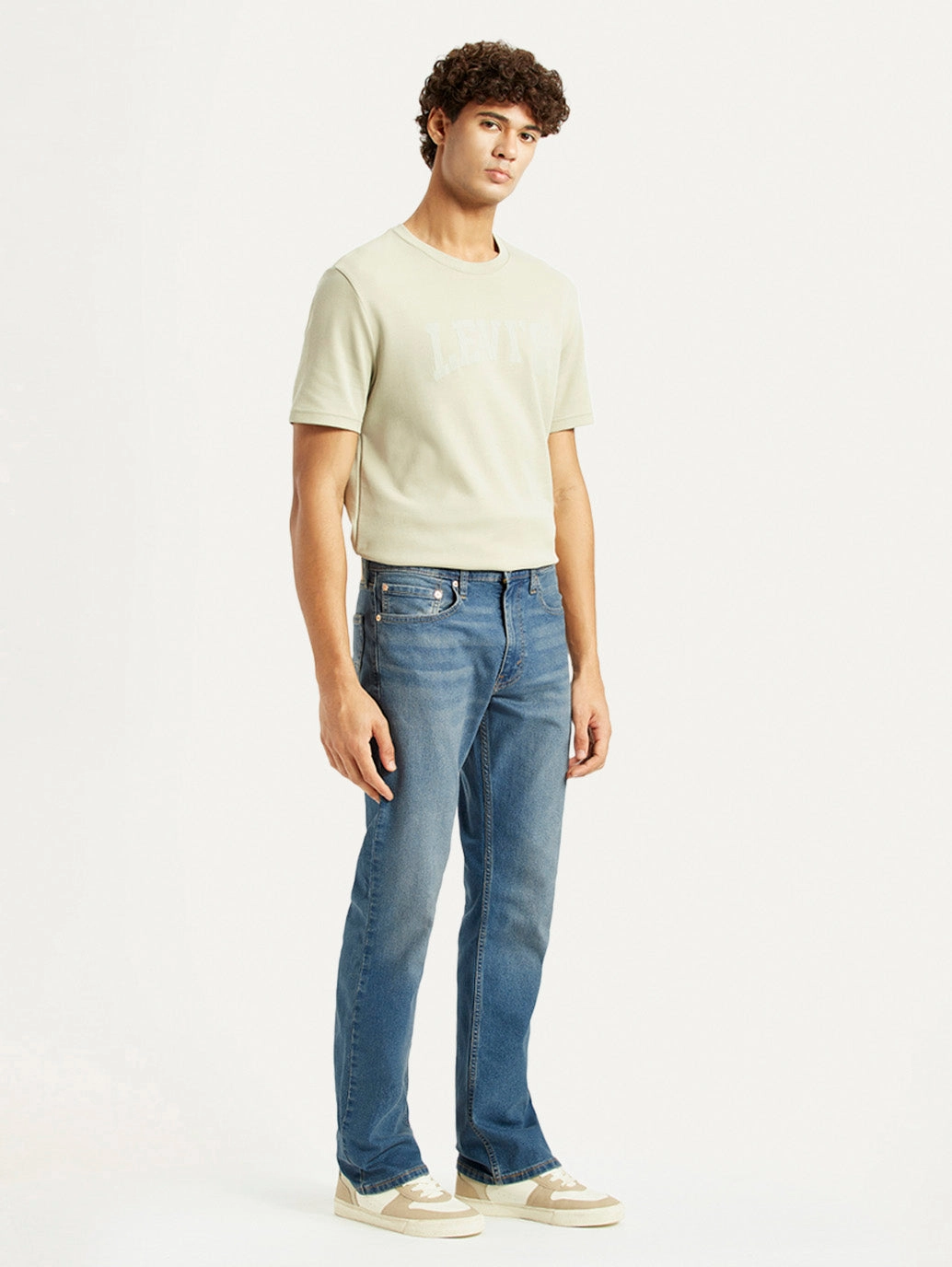 Travel Ease Sustainable Beach Day Men's 527 Mid Indigo Bootcut Fit Mid Rise Jeans