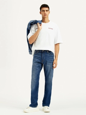 Neutral Fit Piece Men's 541 Blue Athletic Tapered Fit Mid Rise Jeans