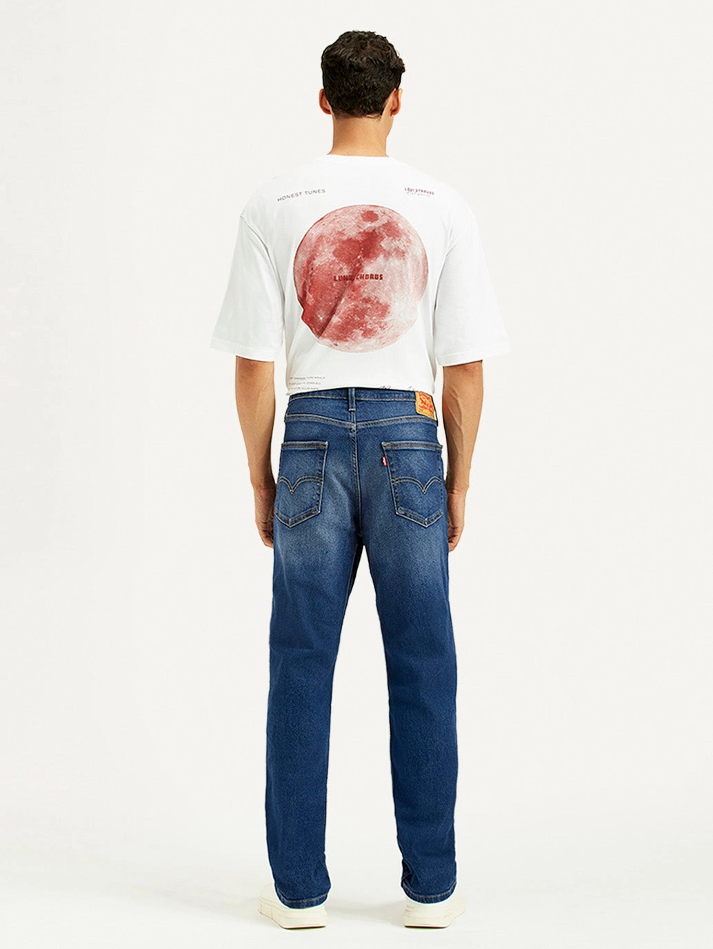 Universal Style Men's 541 Blue Athletic Tapered Fit Mid Rise Jeans