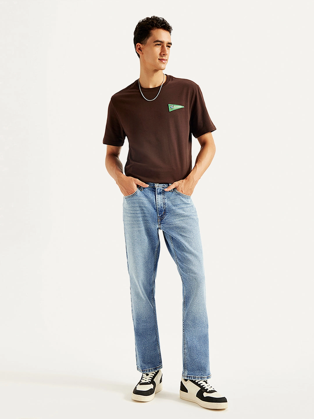 Men's 541 Blue Athletic Tapered Fit Mid Rise Jeans Minimal Aesthetic