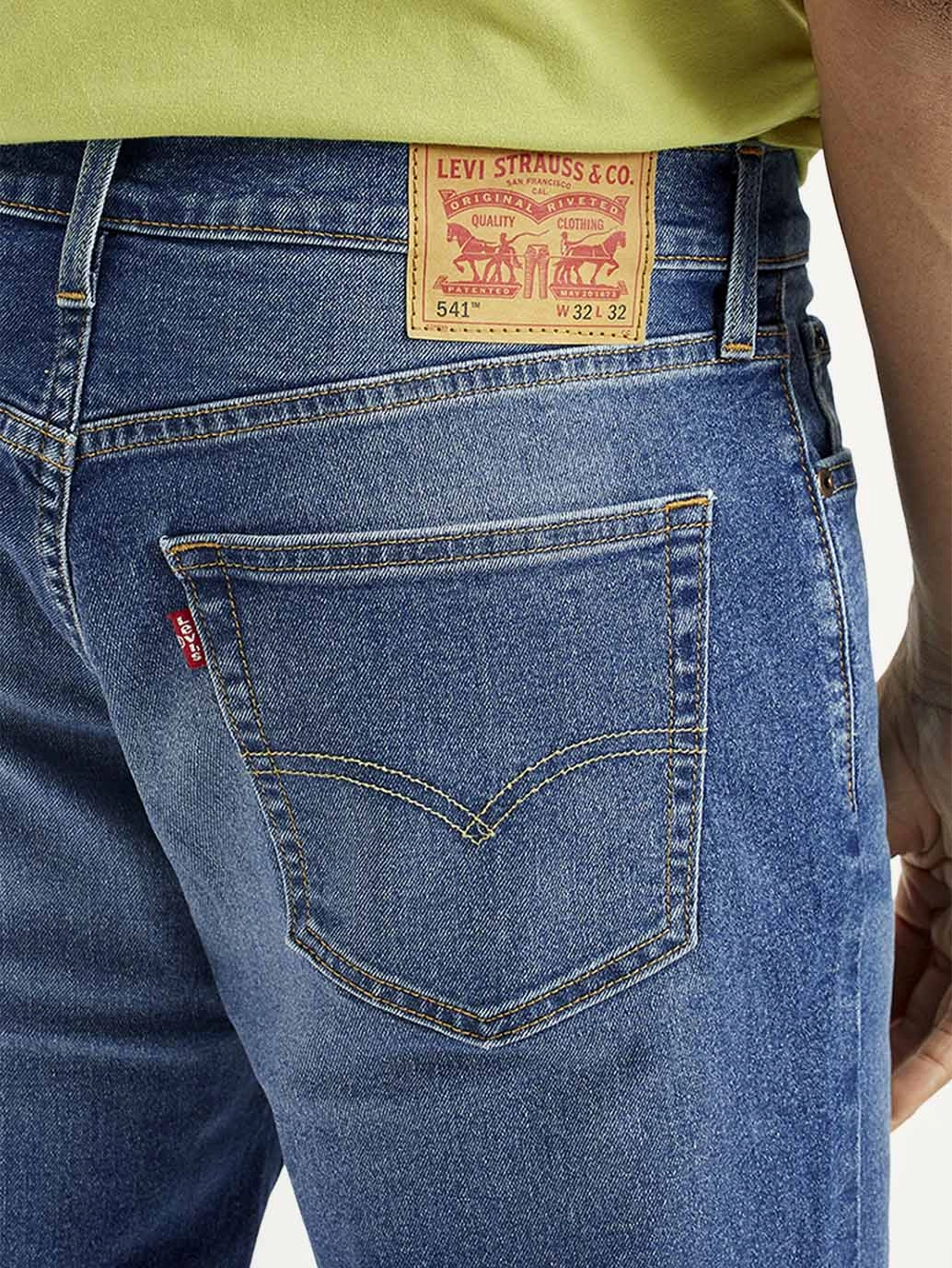 Streetwear Mood Fashion Forward Men's 541 Indigo Athletic Tapered Fit Mid Rise Jeans