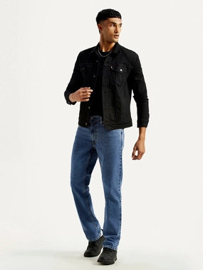 Lockstitch Construction Lightweight Parent Style Durable Men's 541 Med Indigo Athletic Tapered Fit Mid Rise Jeans