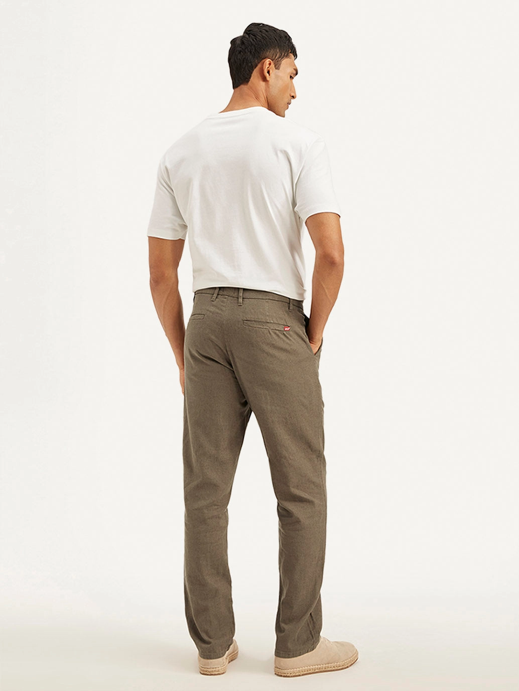 Odor Control Treatment Men's Authentic Straight Fit Linen Chino Pants