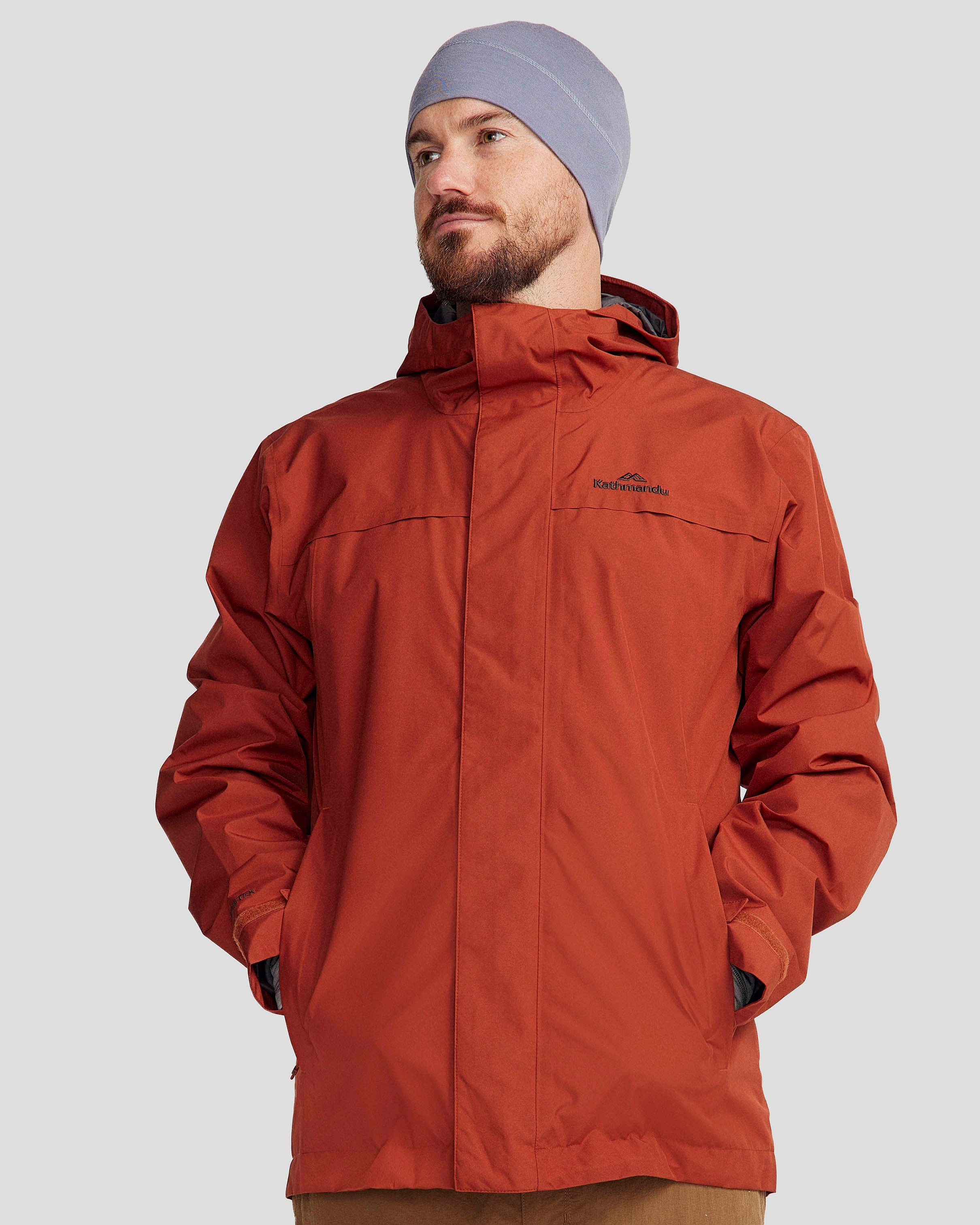 AntiStatic Lining Eco Friendly Construction Men's Bealey 2L GORE-TEX? Rain Jacket - Redwood