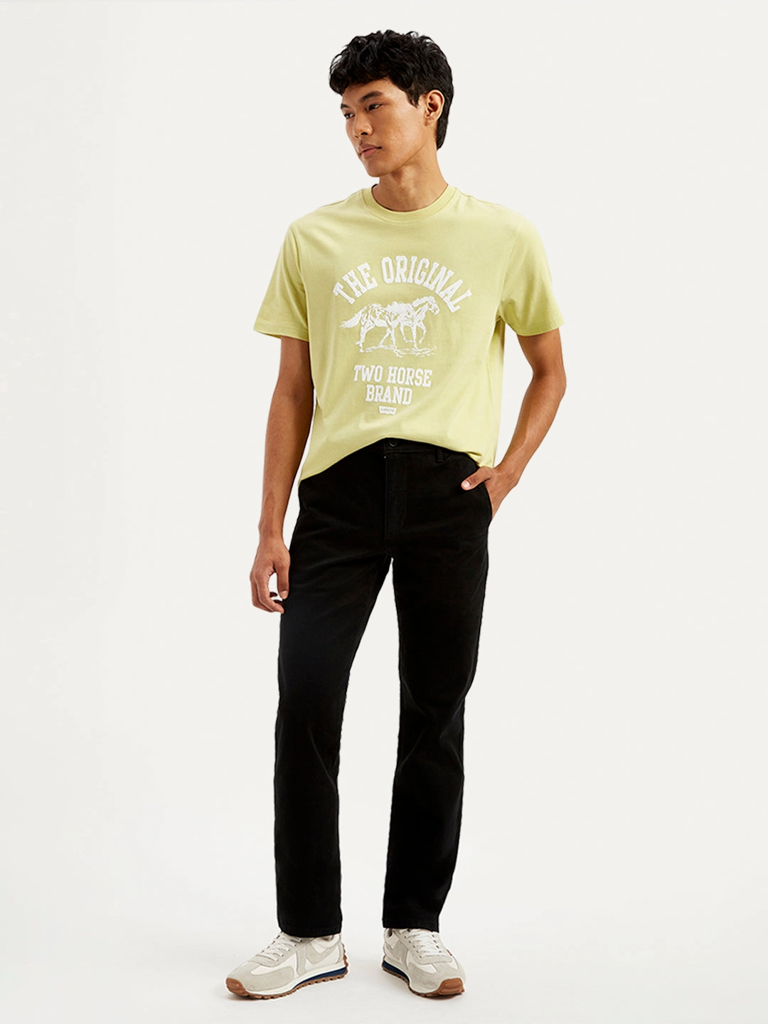 DurableConstruction Men's Black Slim Fit Chinos