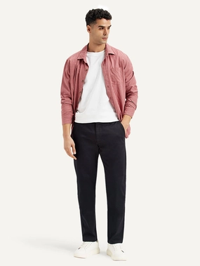 Stretch Support Men's Black Tapered Chinos