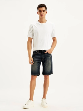 Stay Cool Fit Men's Black Tapered Denim Shorts