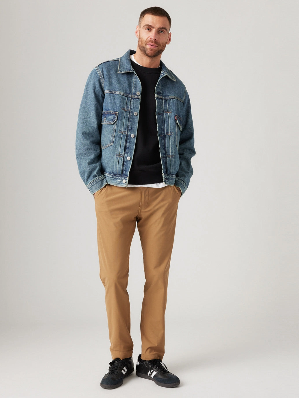 Thermal Lining Chill Mode Men's Brown Regular Fit Chinos