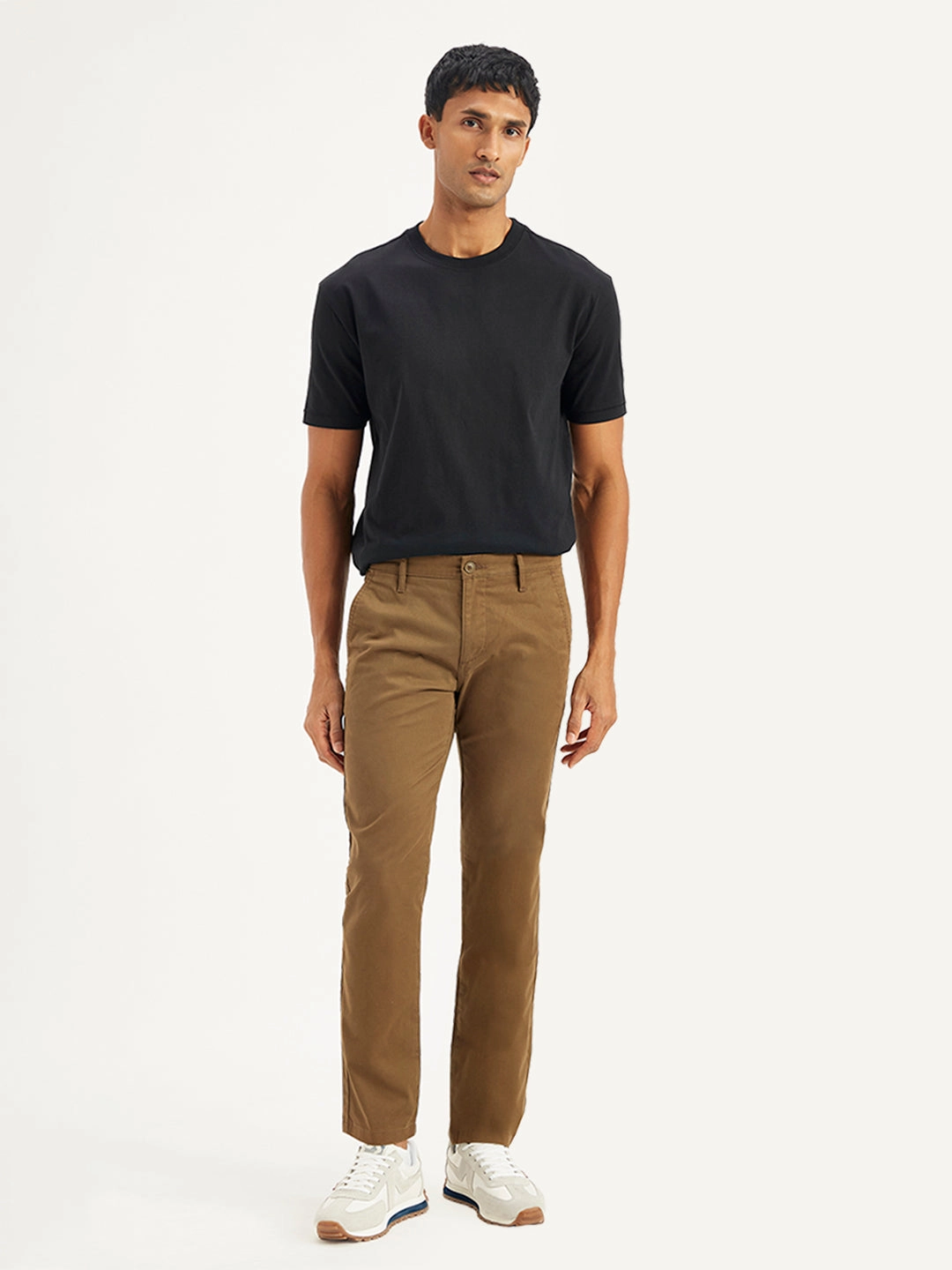 Everyday Must-have Men's Brown Slim Fit Chinos