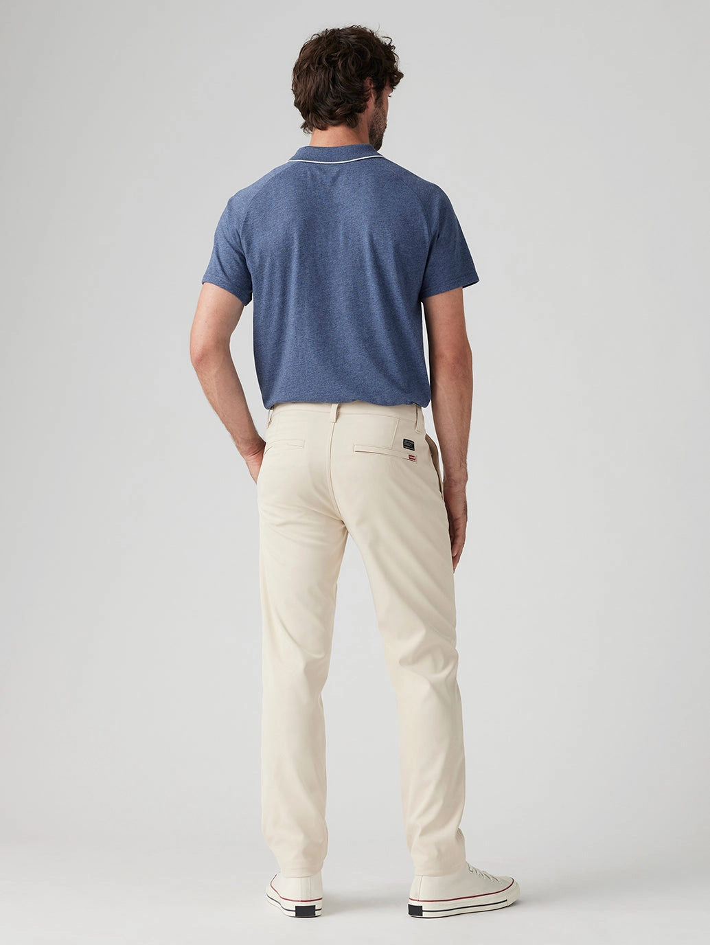 Men's Cream Straight Fit Chinos Ultimate Wear Relaxed Lines