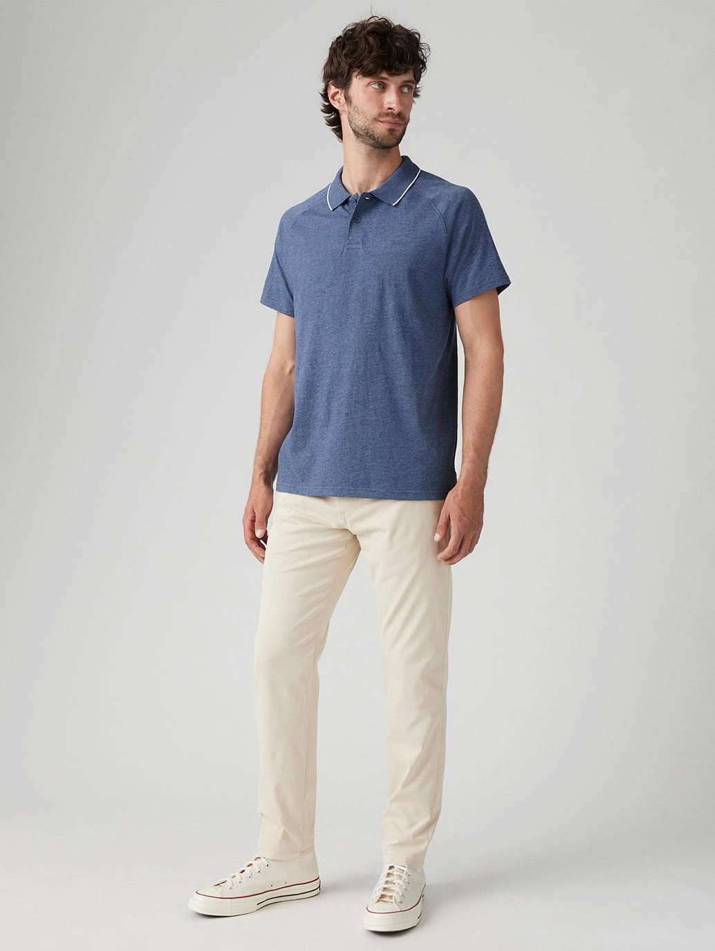 Men's Cream Straight Fit Chinos Wide fit Easy Fit