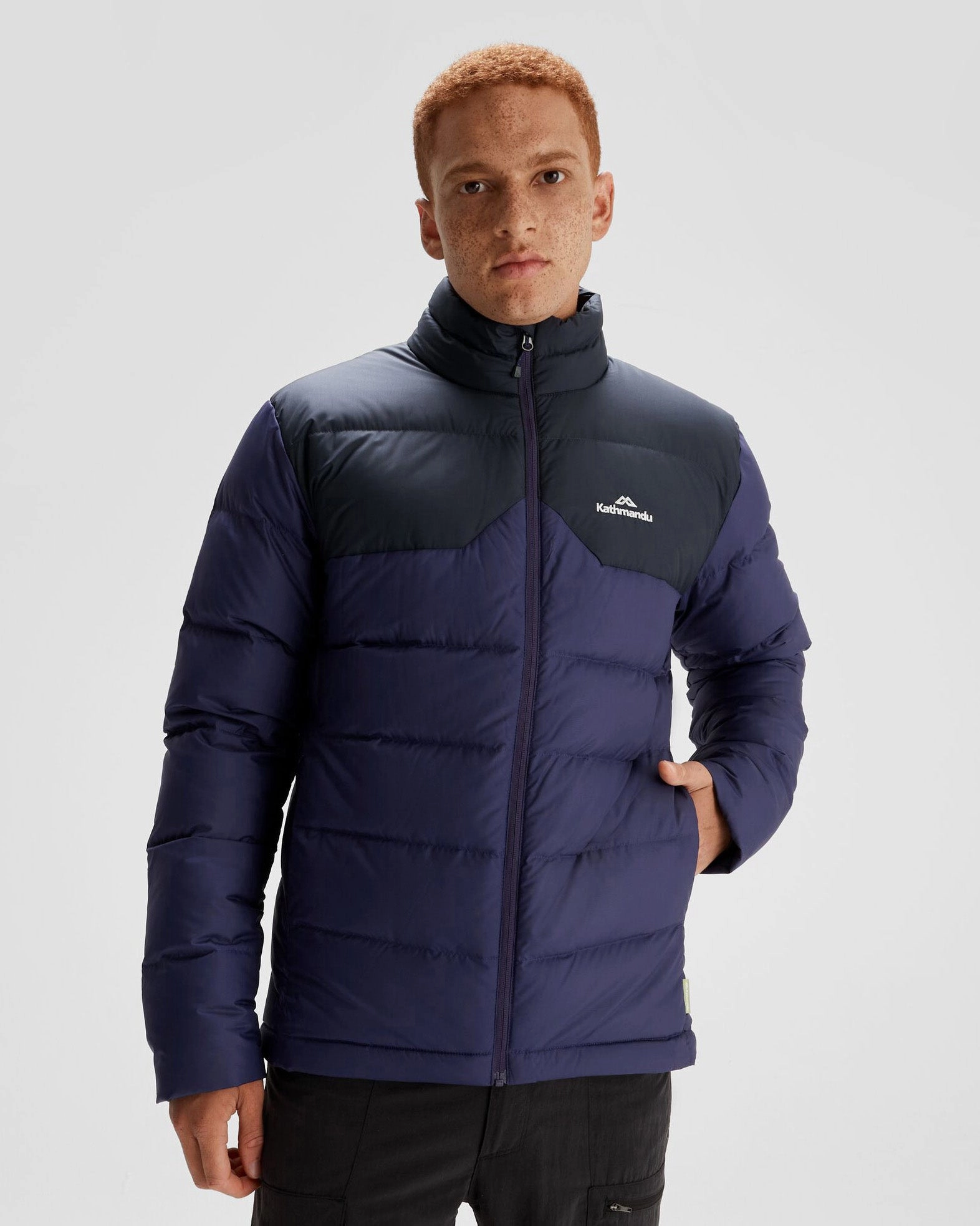 Reinforced Shoulder Panels Men's Epiq Down Jacket - Dark Horizon/Meteor