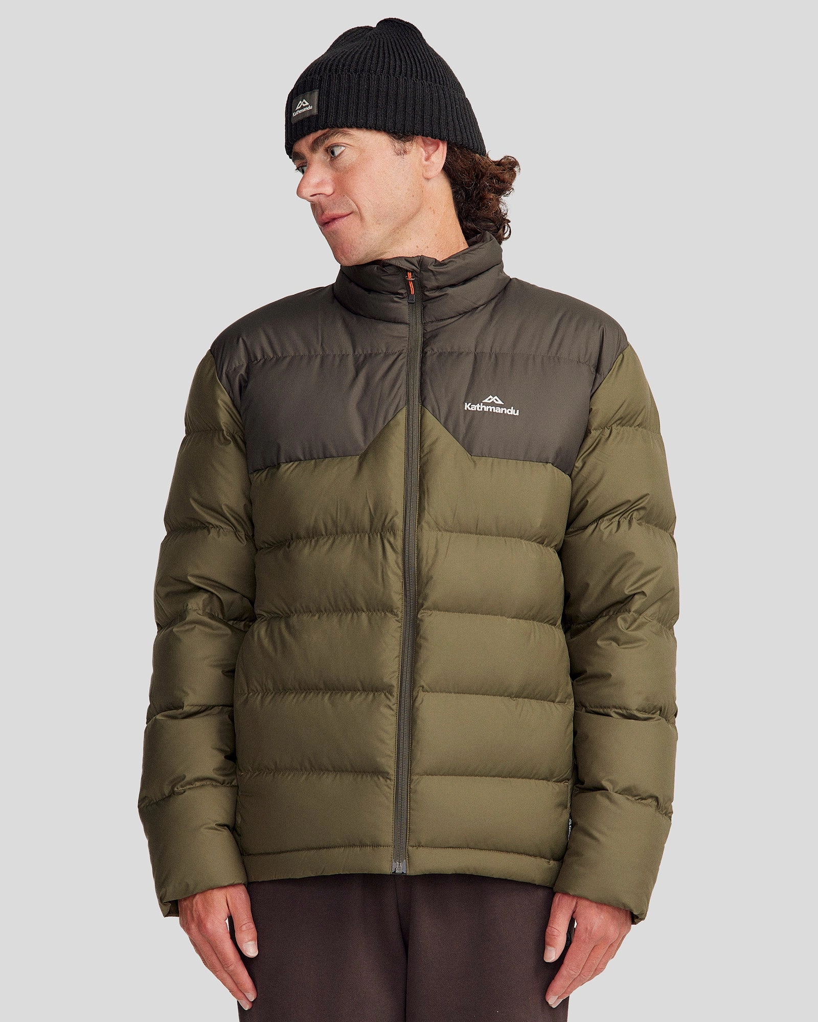 Essential Style Wet Wicking Men's Epiq Down Jacket - Dark Moss/Light Moss