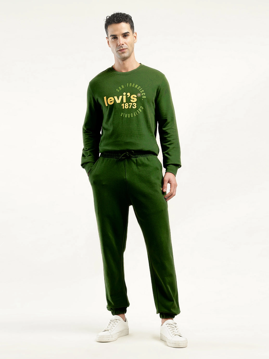 Chilly Wear Active Comfort Men's Green Regular Fit Trousers