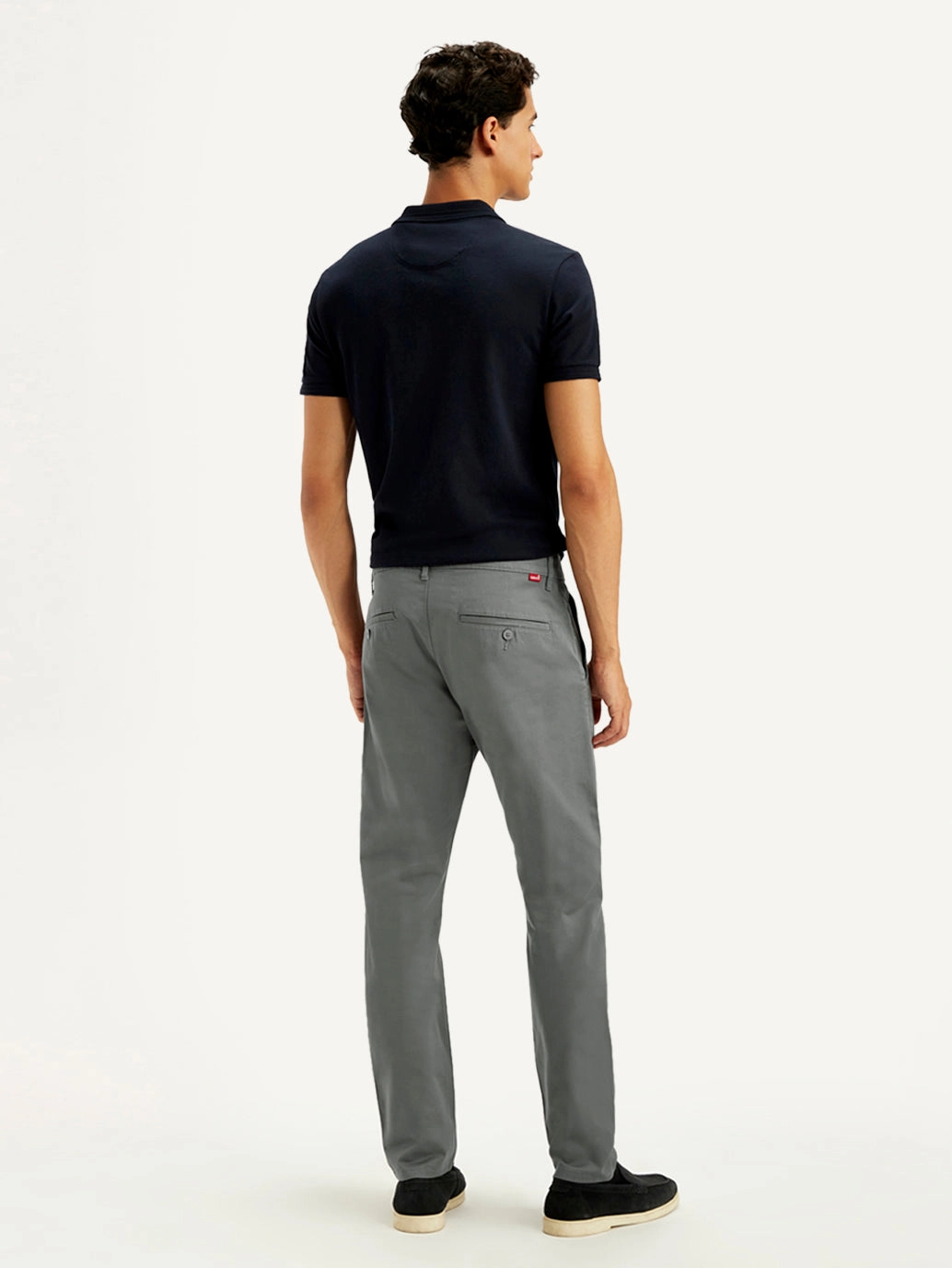 Flex Foam Inserts Men's Grey Slim Tapered Fit Chinos