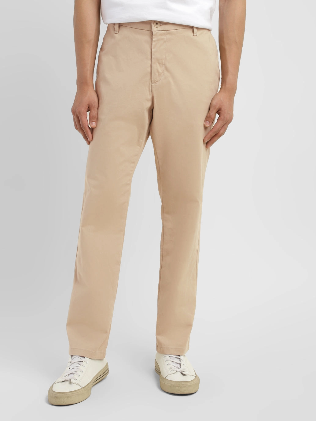Men's Grey Tapered Chinos ResilientElasticBand