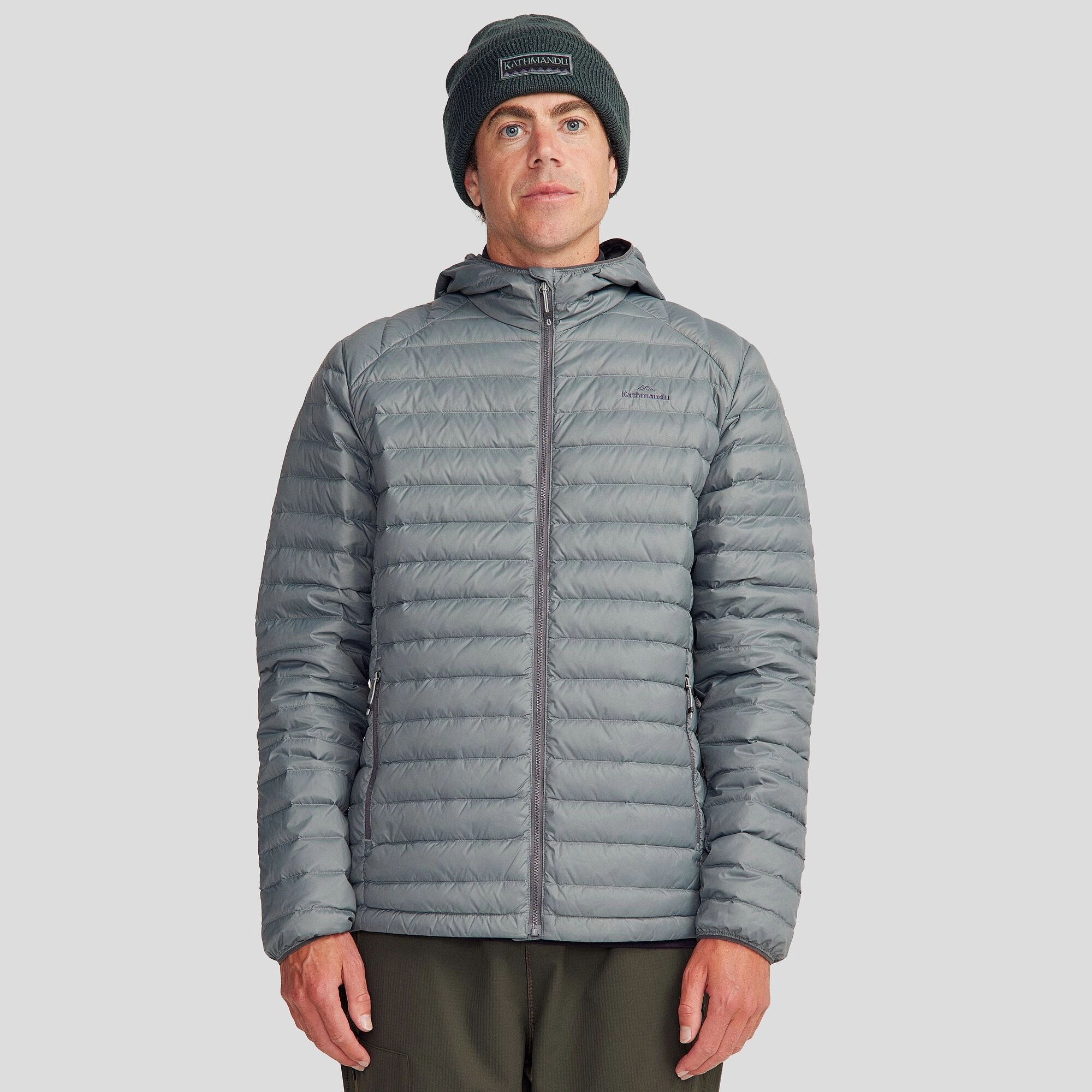 Cozy Comfort Men's Heli Down Hooded Jacket v3 - Moon
