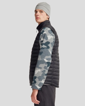 Multi Layer Construction Men's Heli Down Vest 4.0 - Black Stingray