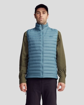 Adventure Day Look Men's Heli Down Vest v4 - Washed Blue
