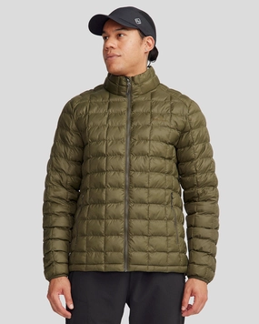 Reinforced Elbows Men's Heli Insulated Jacket - Light Moss
