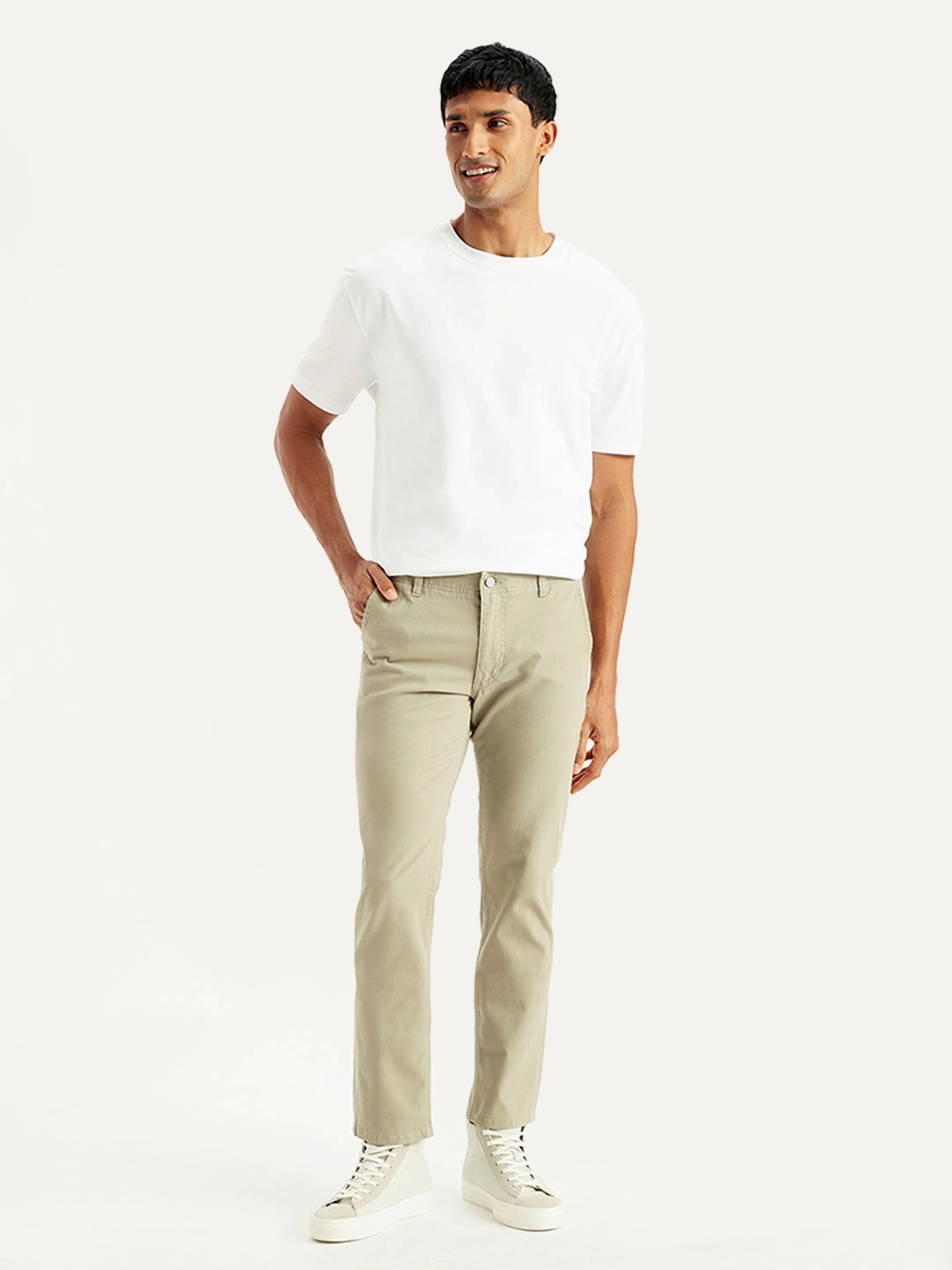 Men's Khaki Slim Fit Chinos Perfect Design