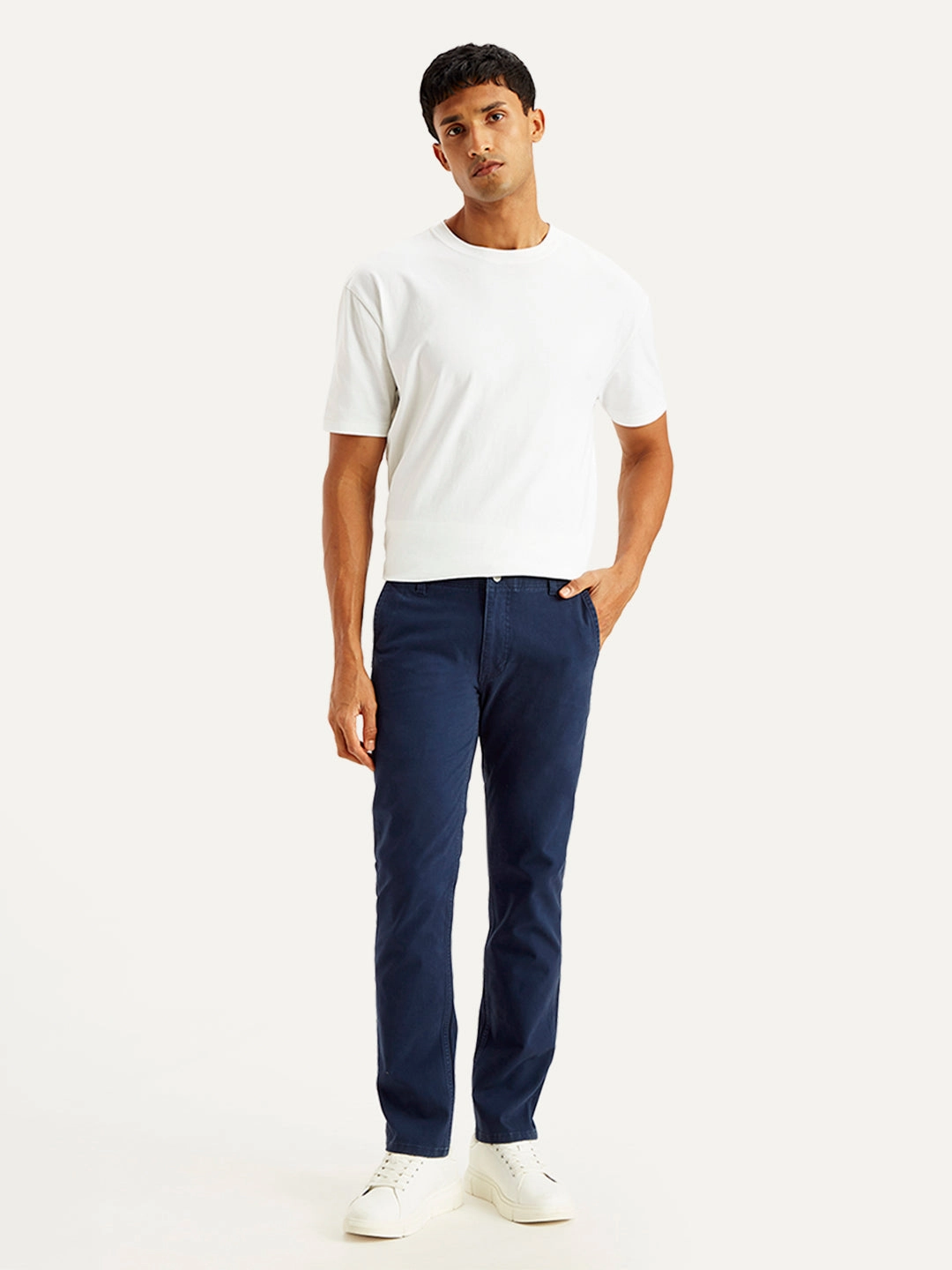 Fresh Fit Men's Navy Slim Fit Chinos
