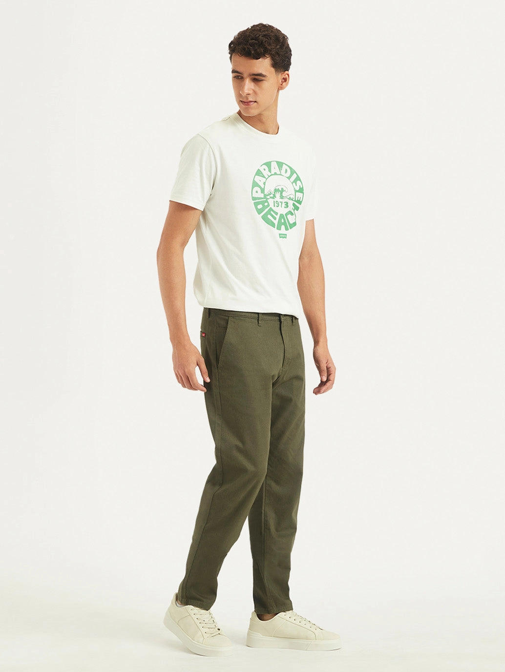 Chill Ready Men's Olive Tapered Trousers