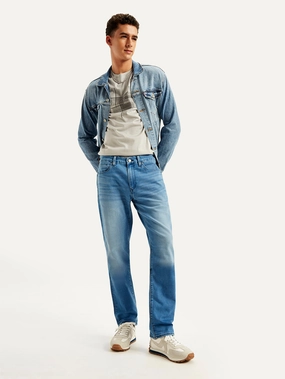 Men's Redloop 511 Blue Slim Fit Mid Rise Jeans Travel Light Spring Mood Brunch Outfit Formal