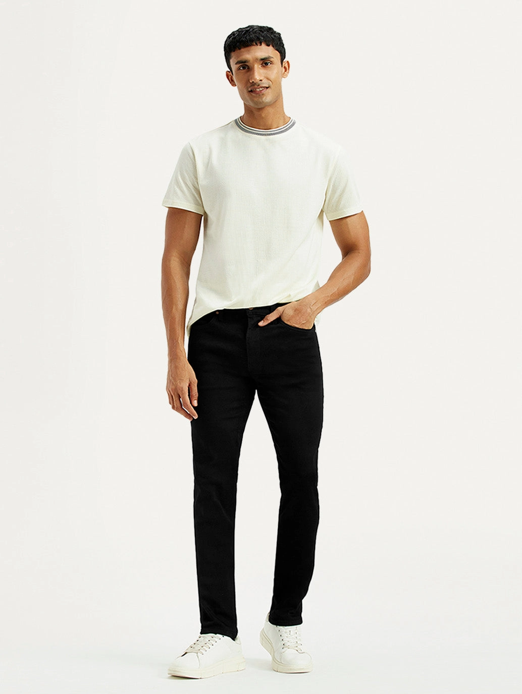 Men's Redloop 511 Dark Indigo Slim Fit Mid Rise Jeans Effortless Waist