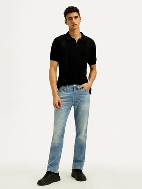 Men's Redloop 511 Light Indigo Slim Fit Mid Rise Jeans Match With All Shopping Day Adult Fashion Athlete Fit