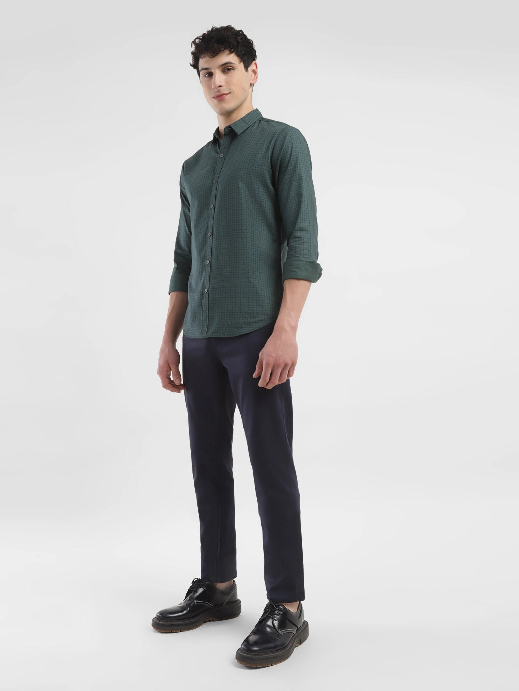 Men's Redloop 511 Navy Blue Slim Fit Mid Rise Jeans Core Layer Daily Basic