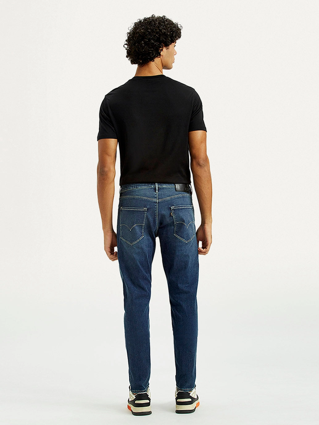 Winter Warmth Professional Wear Weekend Style Modern Men's Redloop 512 Dark Indigo Slim Tapered Fit Mid Rise Jeans