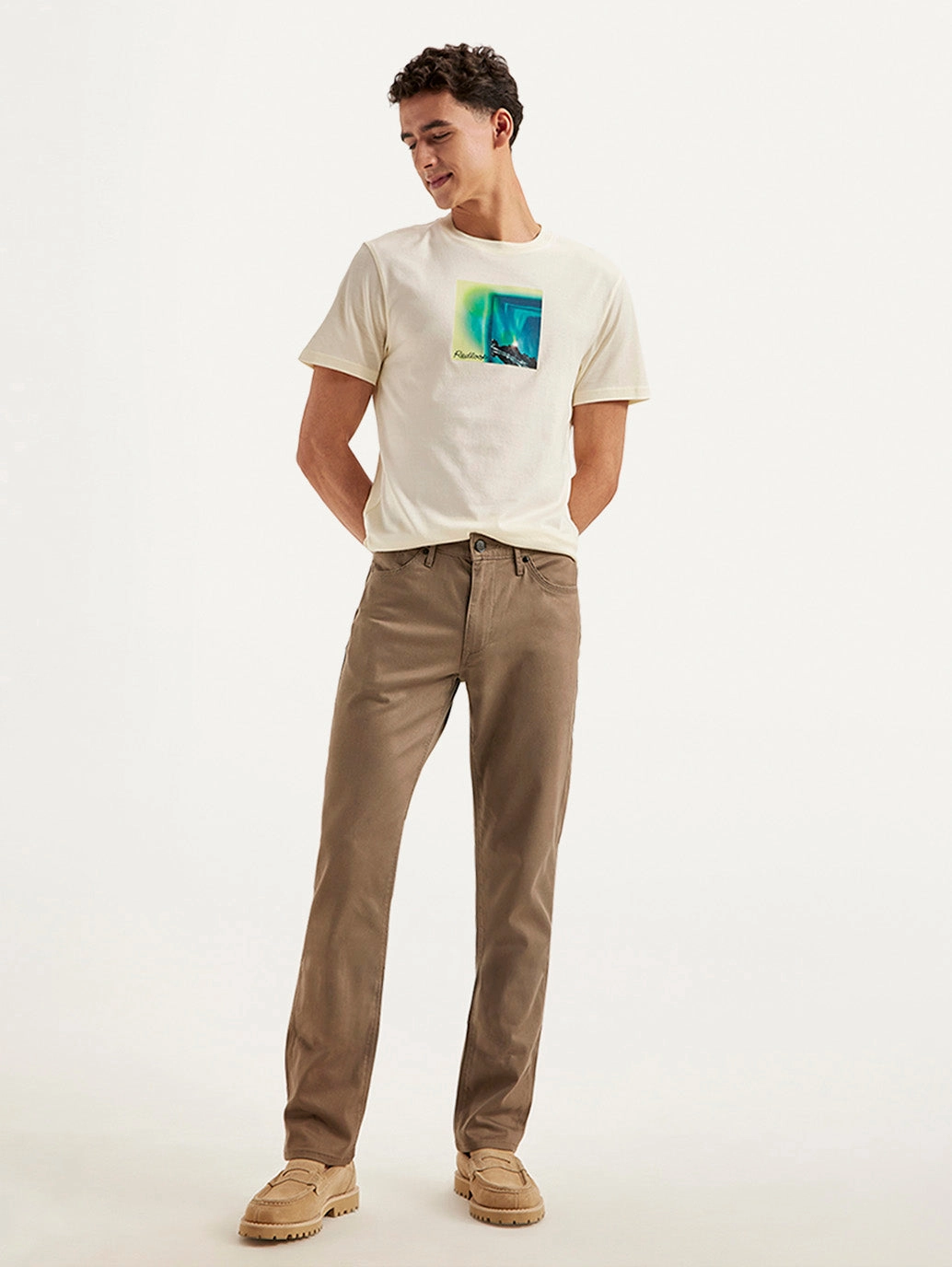 Functional Fashion Men's Redloop Brown Slim Fit Trousers