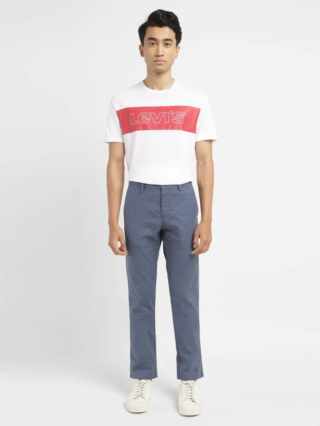 Men's Redloop Navy Slim Fit Chinos NoiseReducingFabric