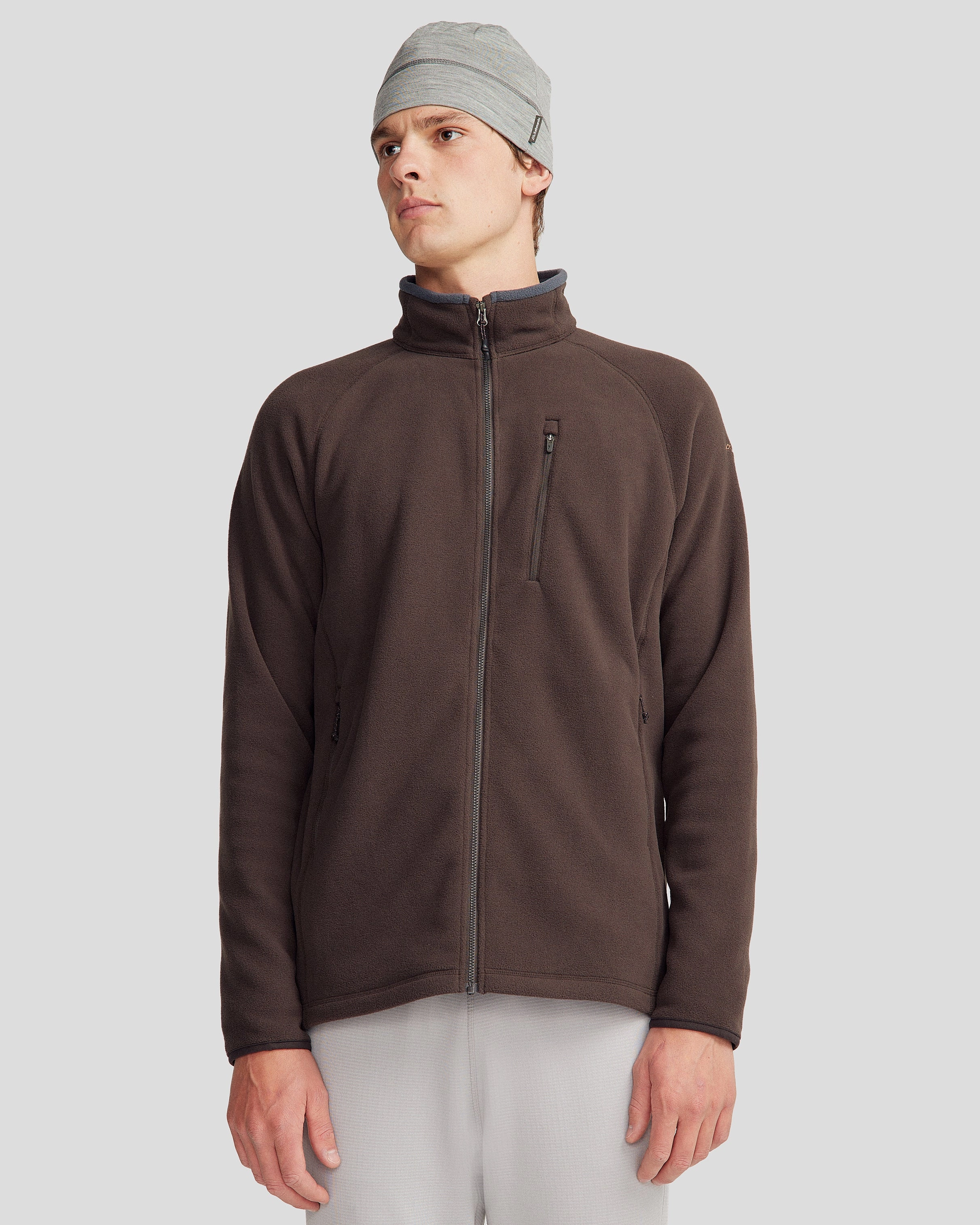 High Loft Insulation Autumn Wear Men's Ridge 100 Primaloft Fleece Jacket - Cold Brew