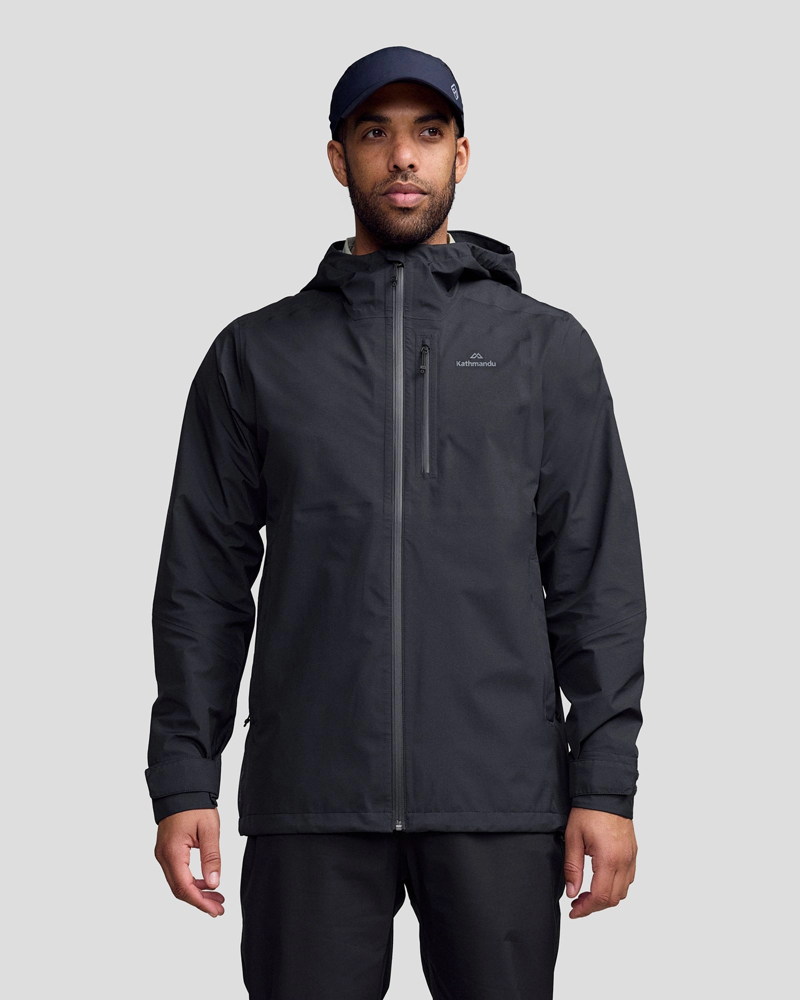 Men's Ridge 3L GORE-TEX Rain Jacket - Black Stingray Reinforced Elbow Patches
