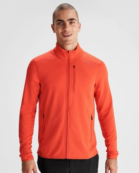 Men's Seeker Fleece Jacket - Hut Orange Warm Lining Convertible styles
