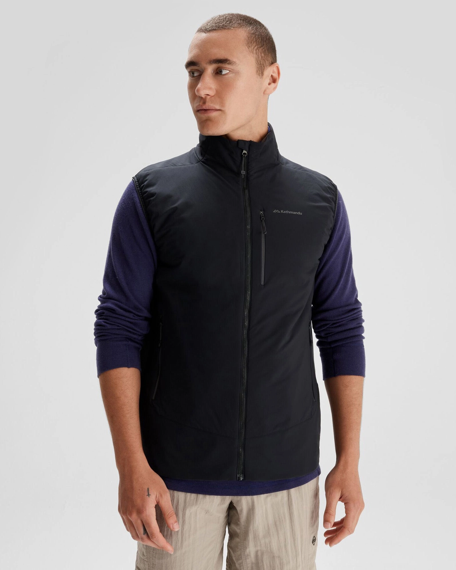 Lightweight Feel Men's Seeker PrimaLoft? Active Vest - Black Stingray