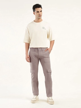 Men's Slim Fit Cargo Trousers Secure fit Simple Utility