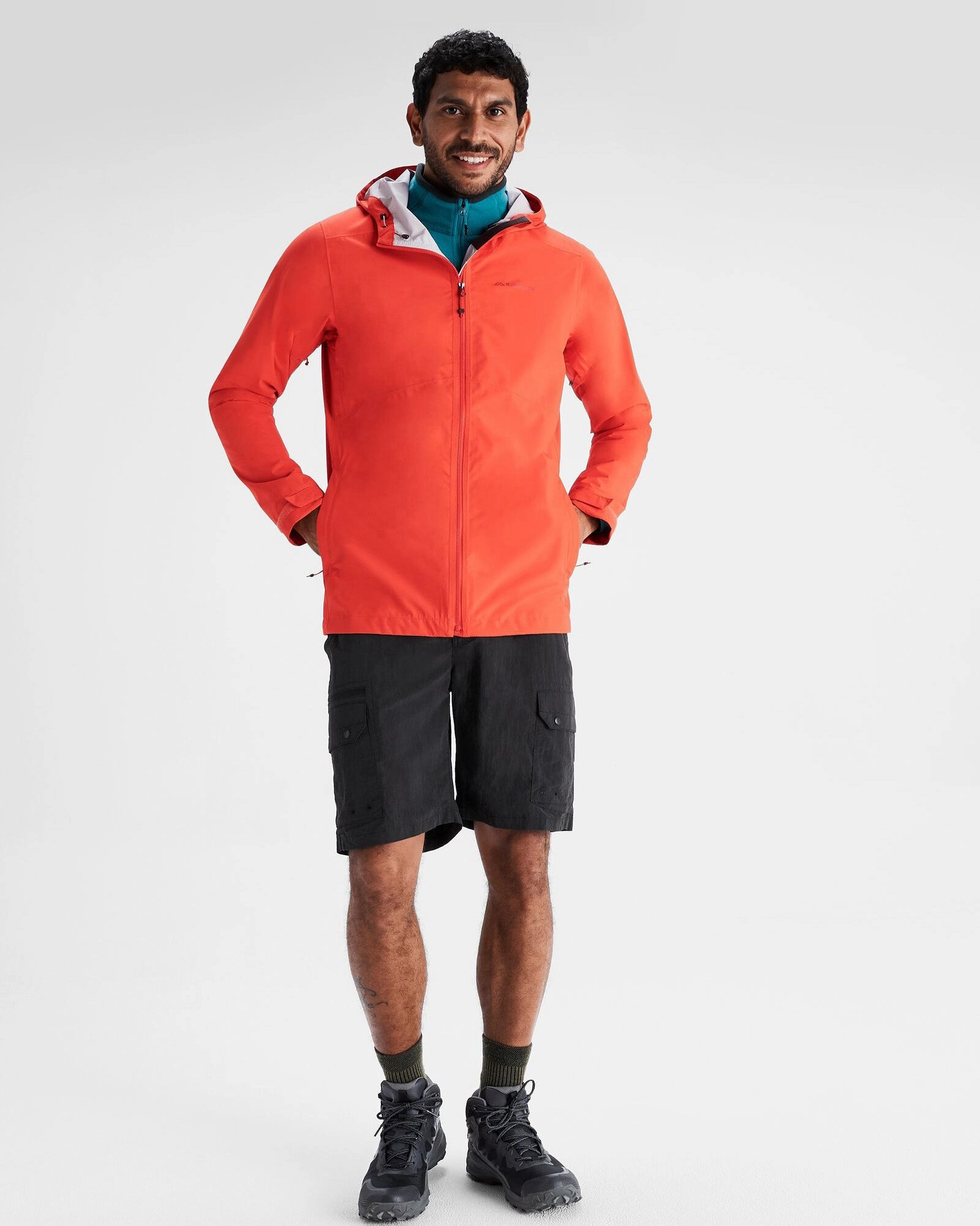 Men's Trailhead Stretch 2.5-layer Rain Jacket - Hut Orange Detachable Layers Extra Layer Piece
