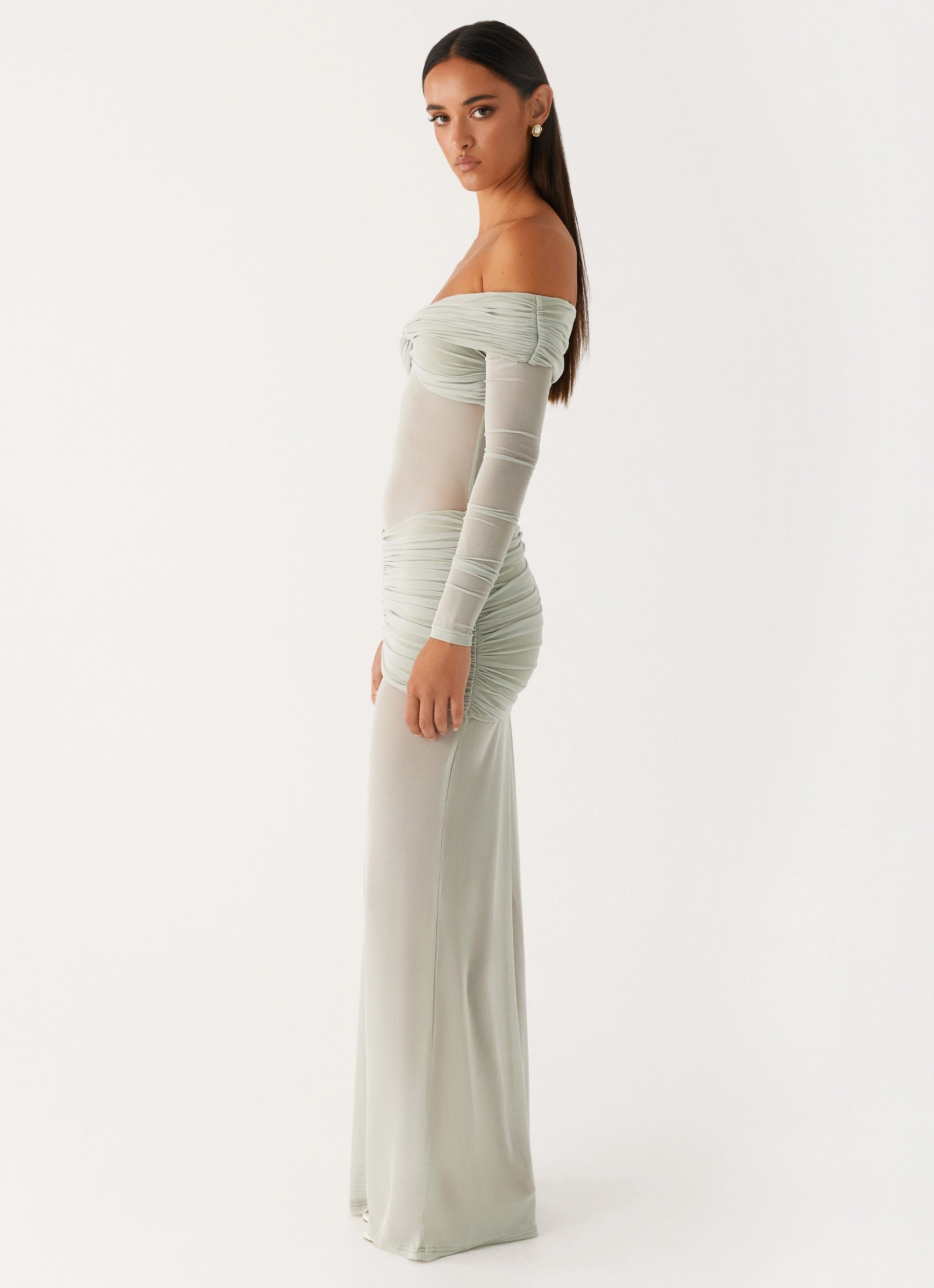 Flattering Waist Mercy Maxi Dress - Sage