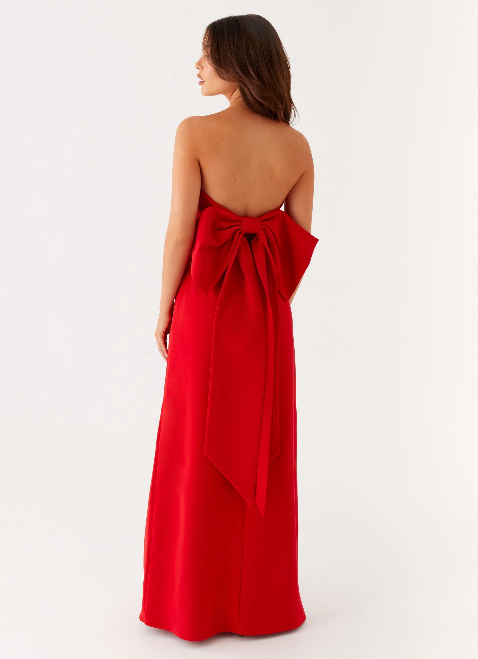 Winter Wrap Meredith Maxi Dress - Red