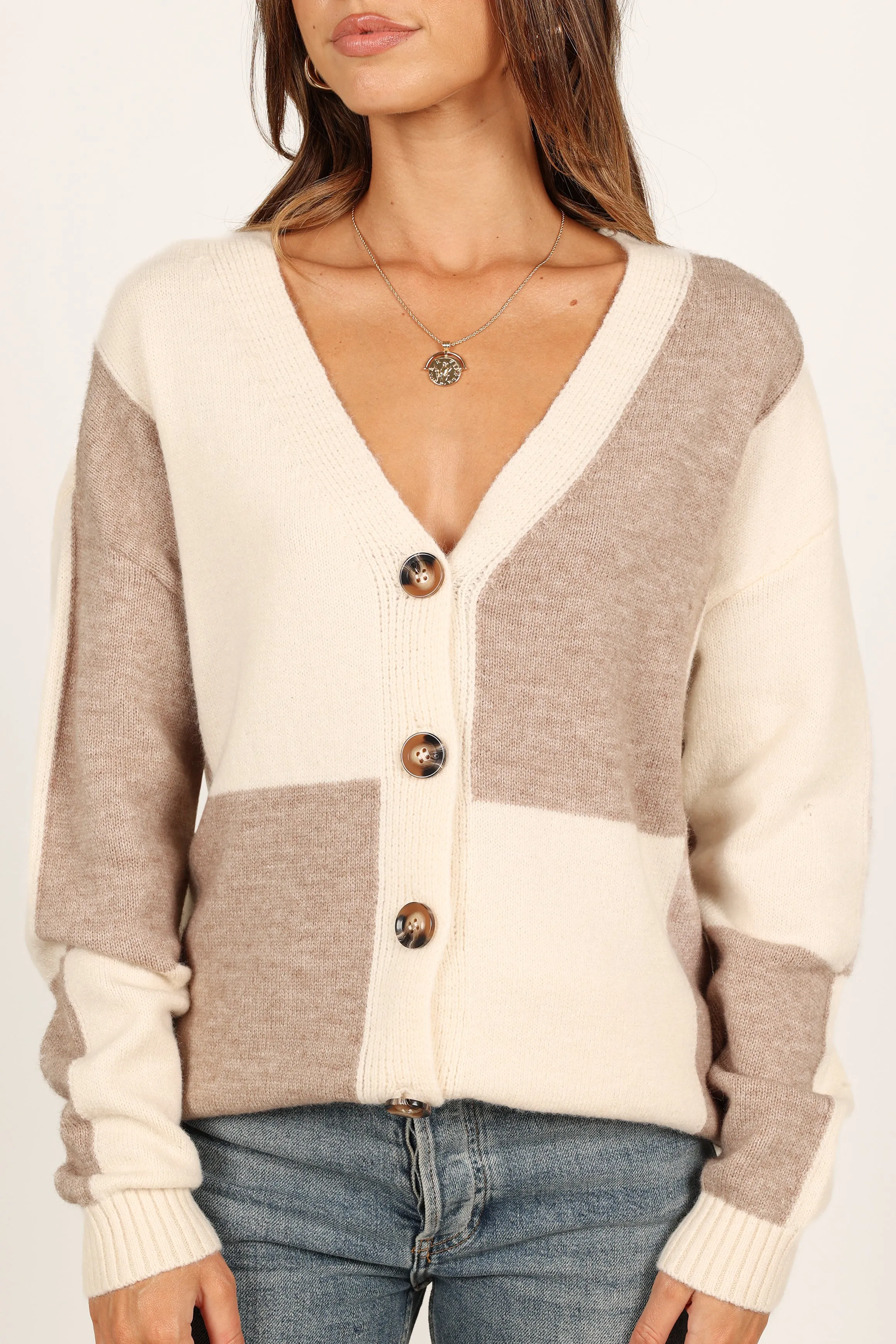 Millie Large Check Cardigan - Multi Home Style