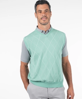 Signature Merino Argyle V-Neck Vest Ready To Go
