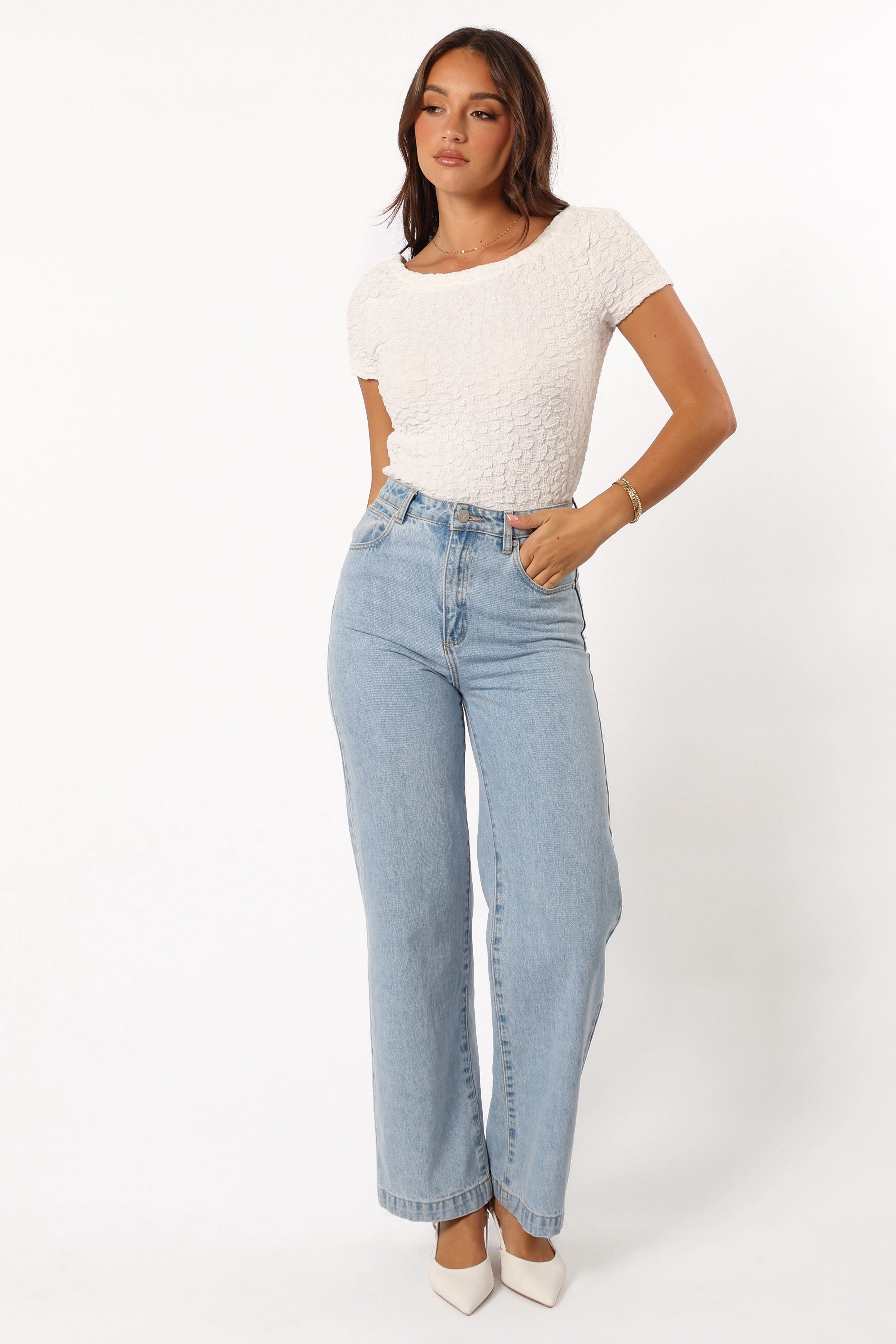 Lightweight Feel Salle Top - Cream