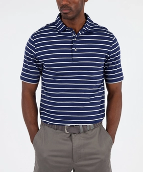 Sustainable Production Certification Everyday Essential eFX Performance Cotton Frame Stripe Short Sleeve Polo Shirt